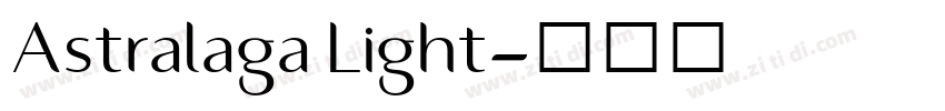 Astralaga Light字体转换